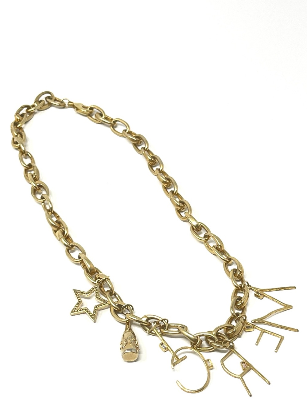 New Anthropologie Gold Charm Necklace - Picture 4 of 5
